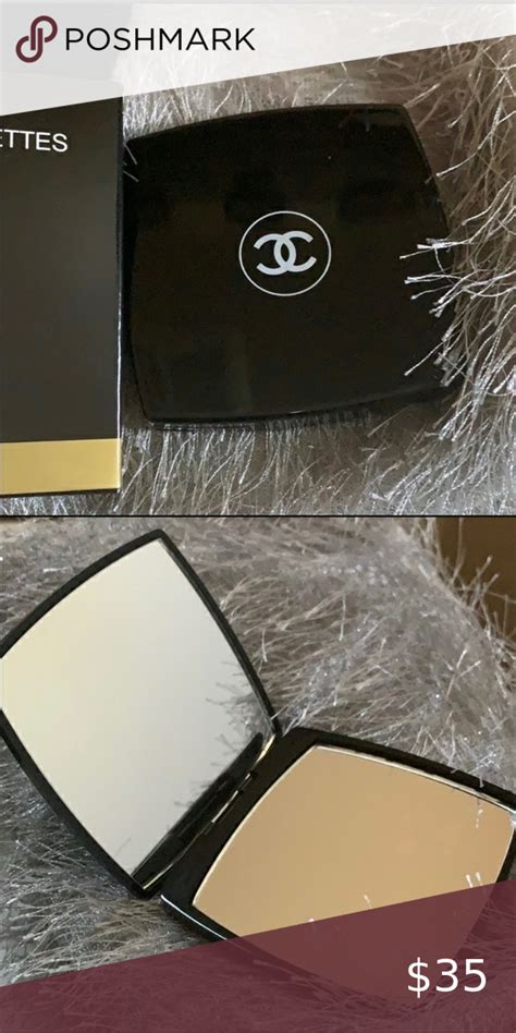 double sided mirror chanel|Chanel hand held mirror.